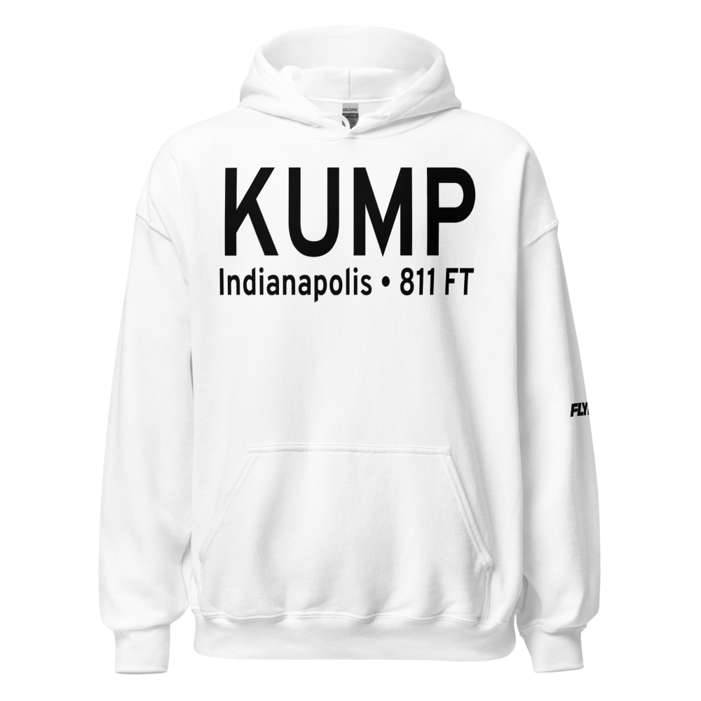 Indianapolis Metropolitan Airport (KUMP) ICAO Hoodie Sweatshirt 