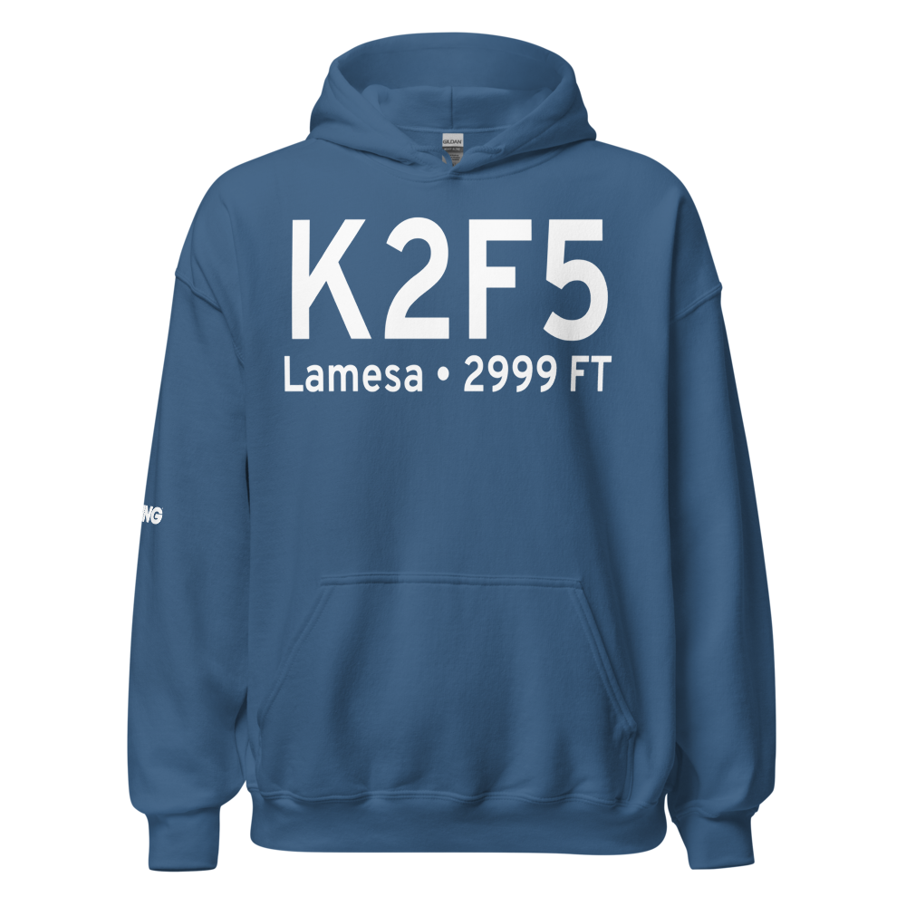 Lamesa Municipal Airport (K2F5) ICAO Hoodie Sweatshirt 