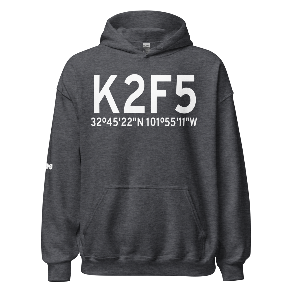 Lamesa Municipal Airport (K2F5) ICAO Hoodie Sweatshirt 