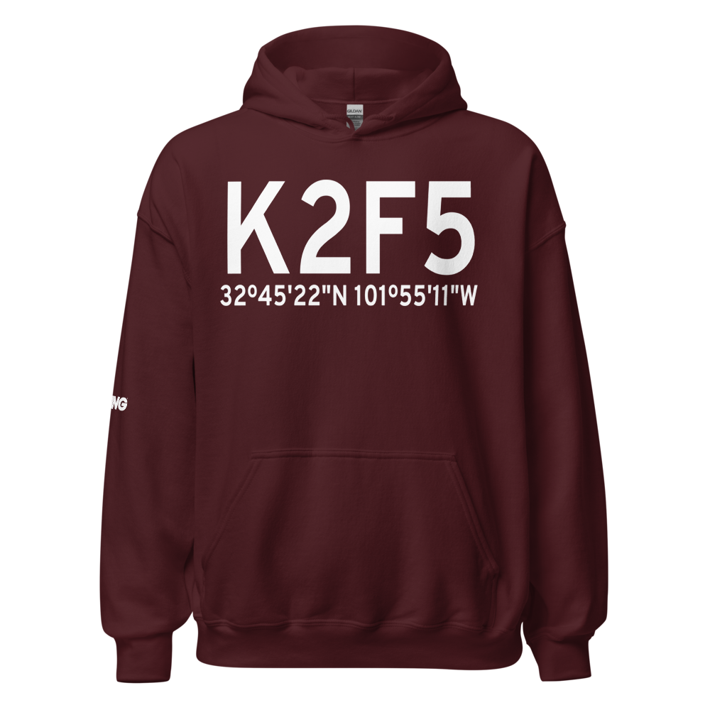 Lamesa Municipal Airport (K2F5) ICAO Hoodie Sweatshirt 