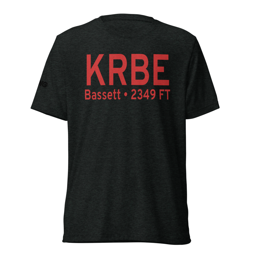 Rock County Airport (KRBE) ICAO Tri-blend T-Shirt 