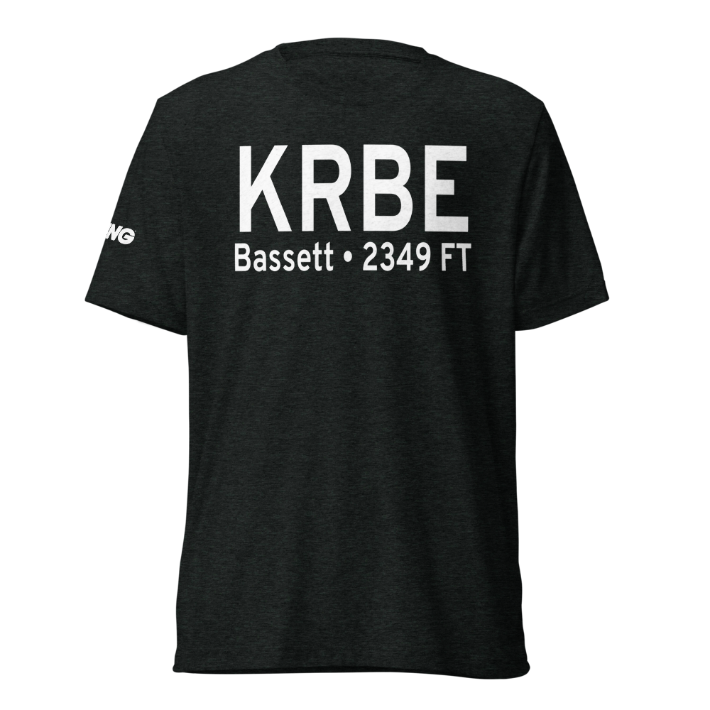 Rock County Airport (KRBE) ICAO Tri-blend T-Shirt 