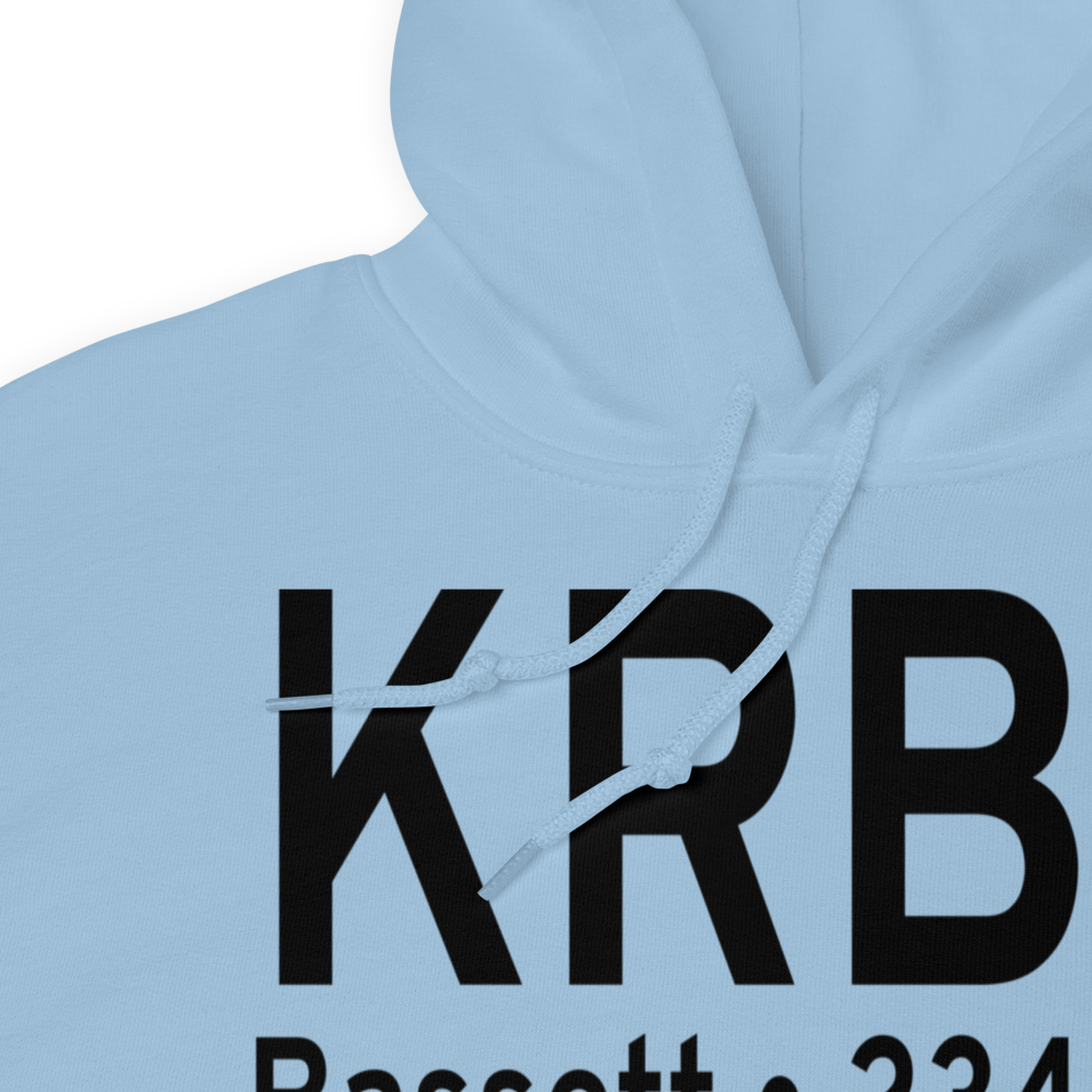 Rock County Airport (KRBE) ICAO Hoodie Sweatshirt 