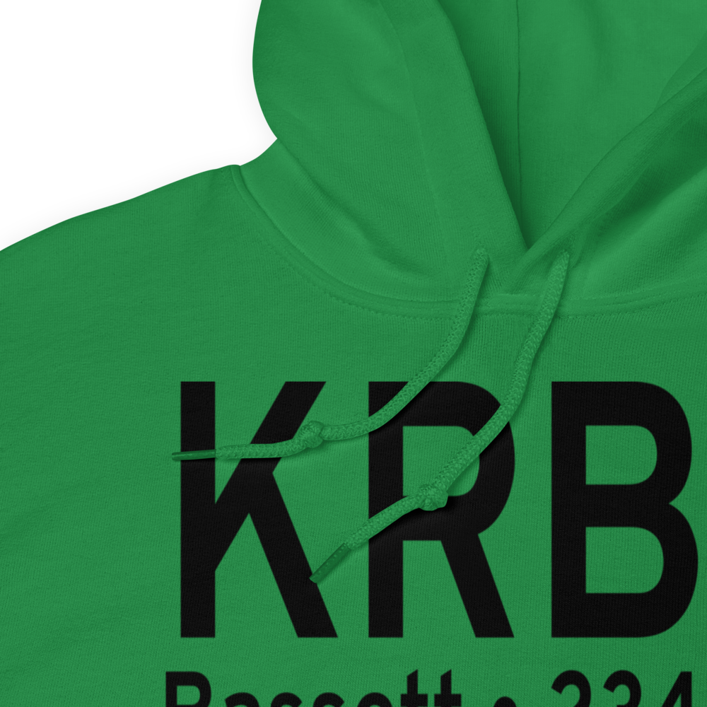 Rock County Airport (KRBE) ICAO Hoodie Sweatshirt 