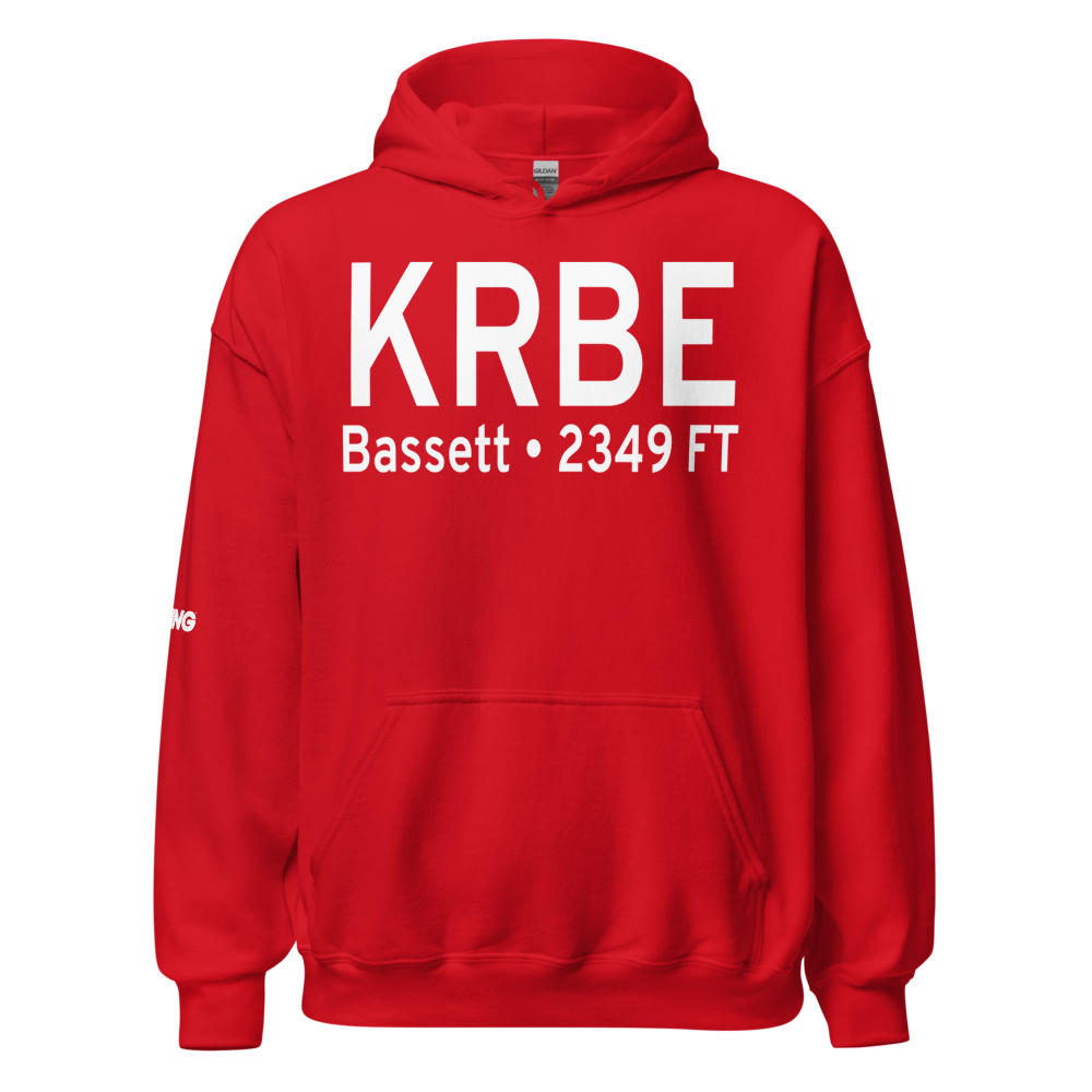 Rock County Airport (KRBE) ICAO Hoodie Sweatshirt 