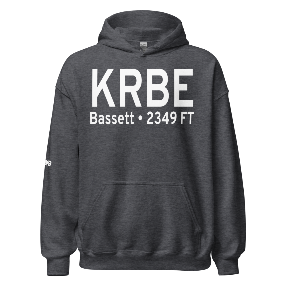 Rock County Airport (KRBE) ICAO Hoodie Sweatshirt 