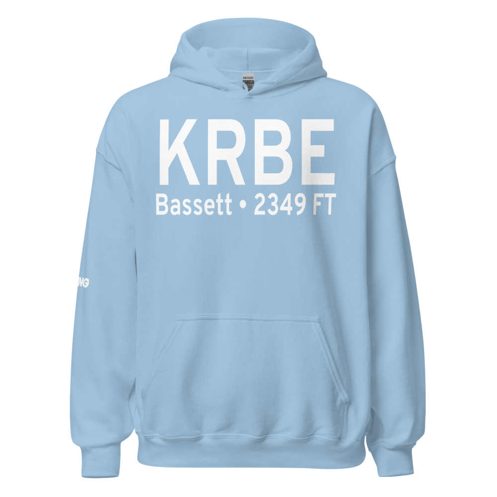 Rock County Airport (KRBE) ICAO Hoodie Sweatshirt 