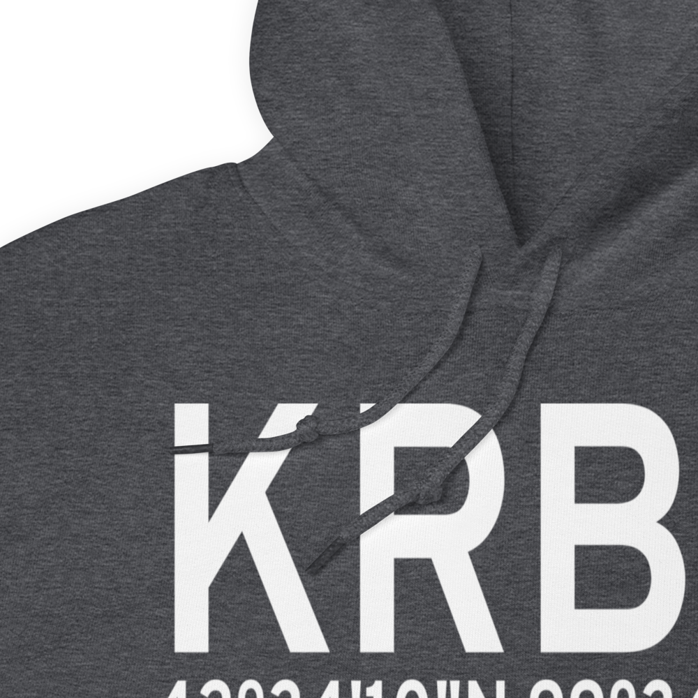 Rock County Airport (KRBE) ICAO Hoodie Sweatshirt 
