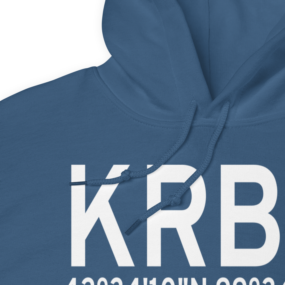 Rock County Airport (KRBE) ICAO Hoodie Sweatshirt 