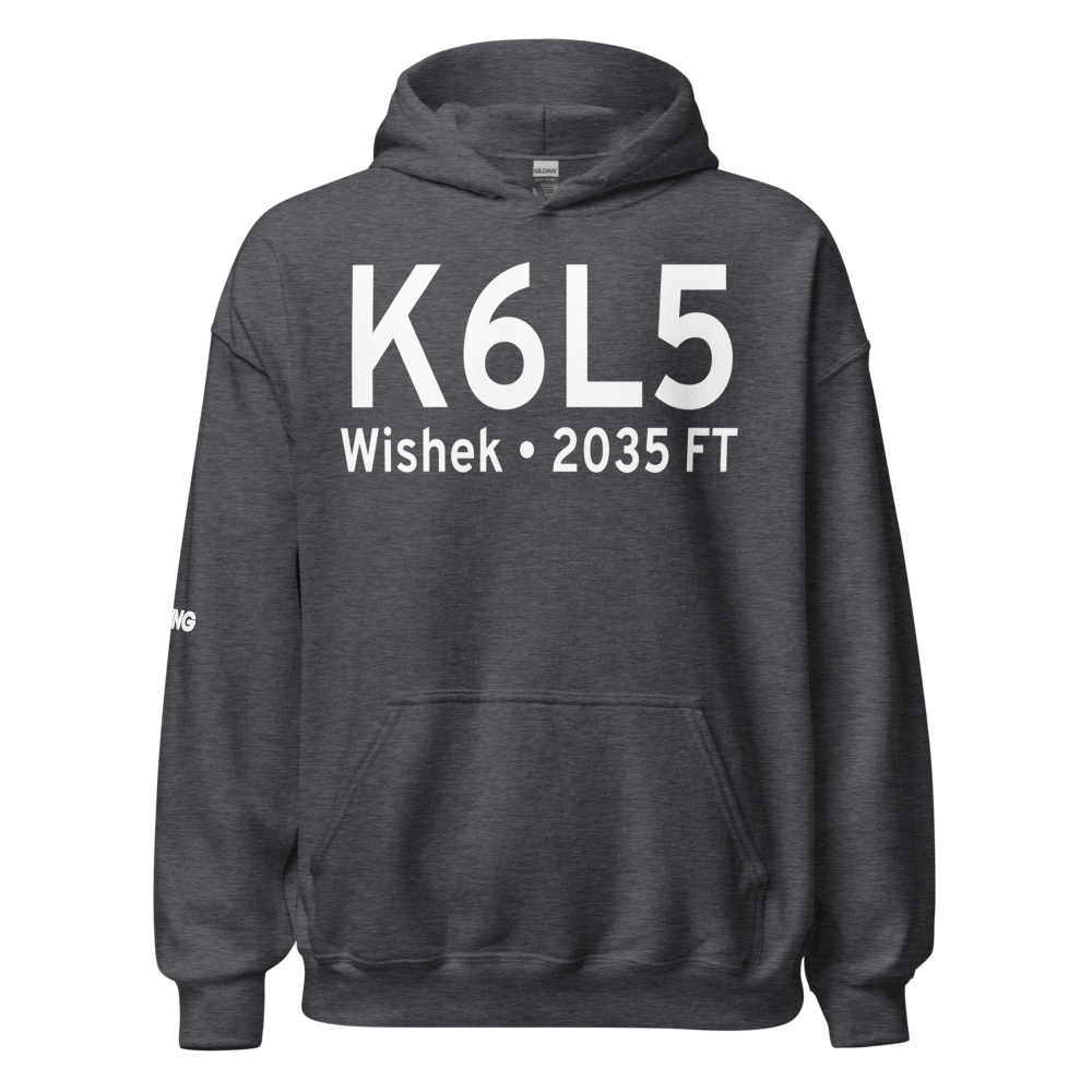 Wishek Municipal Airport (K6L5) ICAO Hoodie Sweatshirt 