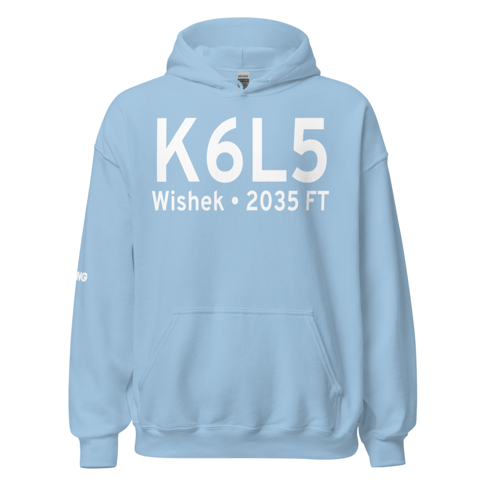 Wishek Municipal Airport (K6L5) ICAO Hoodie Sweatshirt 