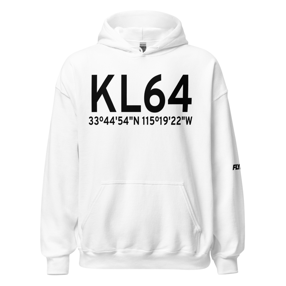 Desert Center Airport (KL64) ICAO Hoodie Sweatshirt 