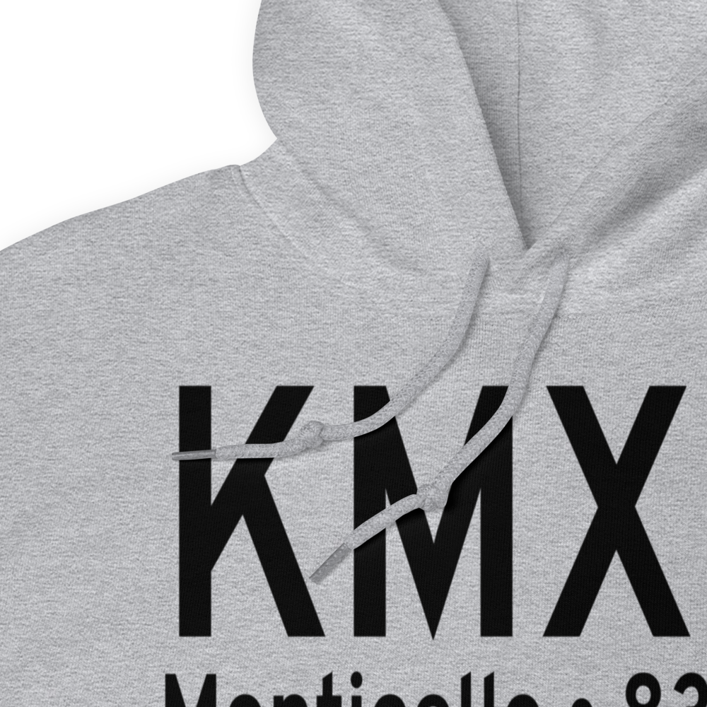 Monticello Regional Airport (KMXO) ICAO Hoodie Sweatshirt 