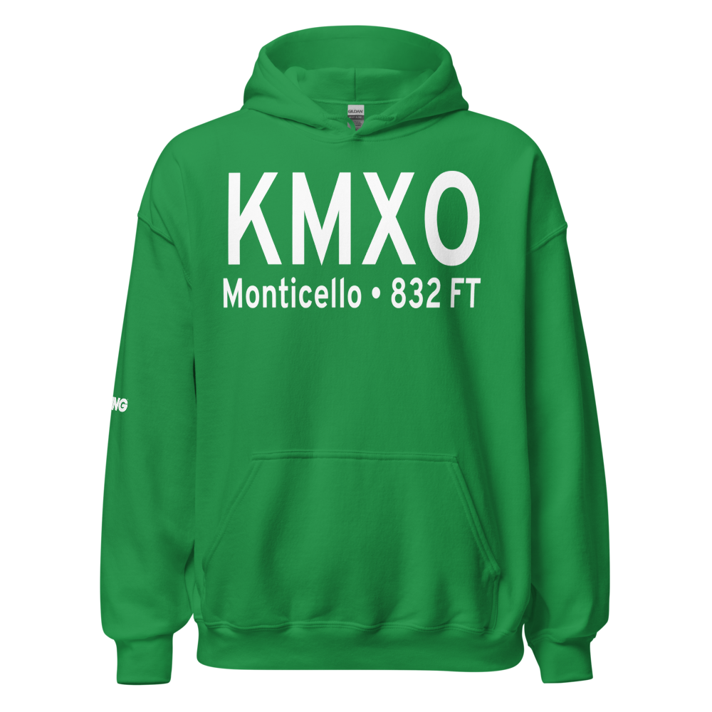 Monticello Regional Airport (KMXO) ICAO Hoodie Sweatshirt 