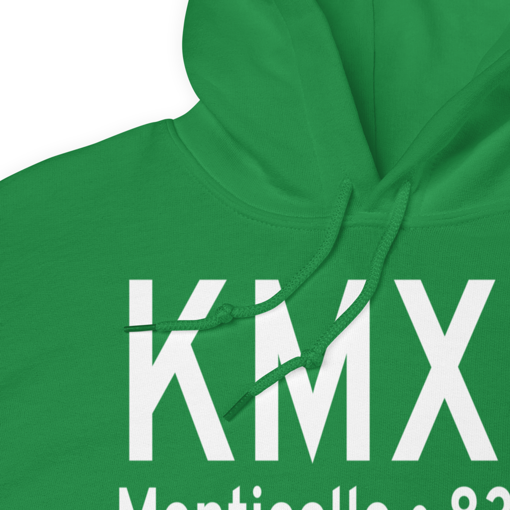 Monticello Regional Airport (KMXO) ICAO Hoodie Sweatshirt 