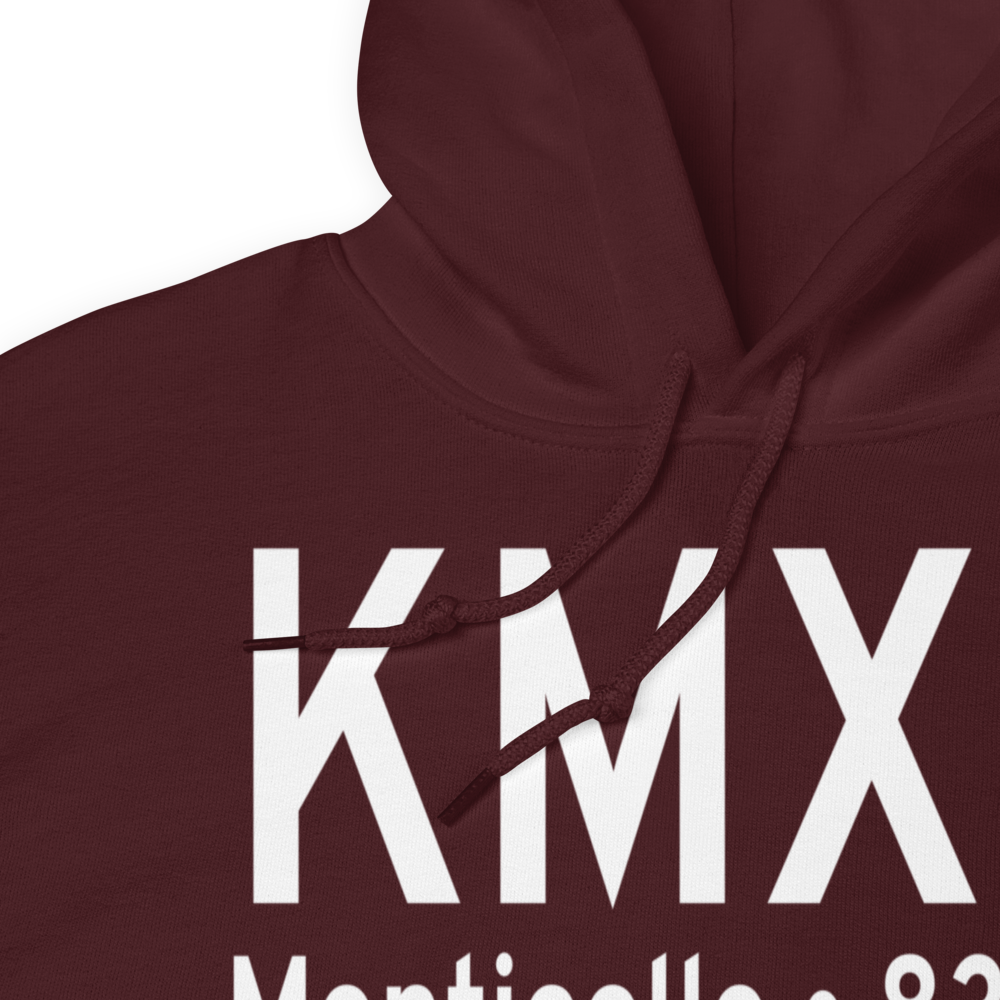 Monticello Regional Airport (KMXO) ICAO Hoodie Sweatshirt 