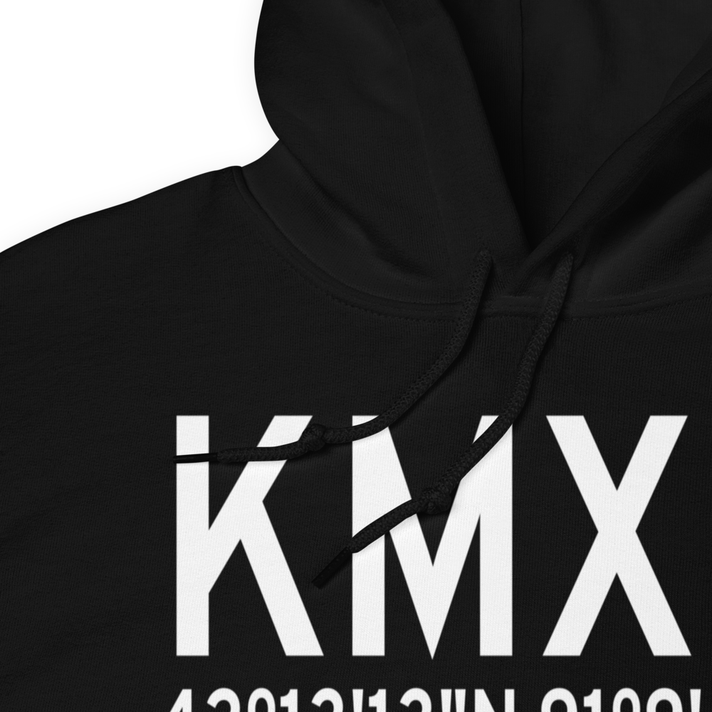 Monticello Regional Airport (KMXO) ICAO Hoodie Sweatshirt 