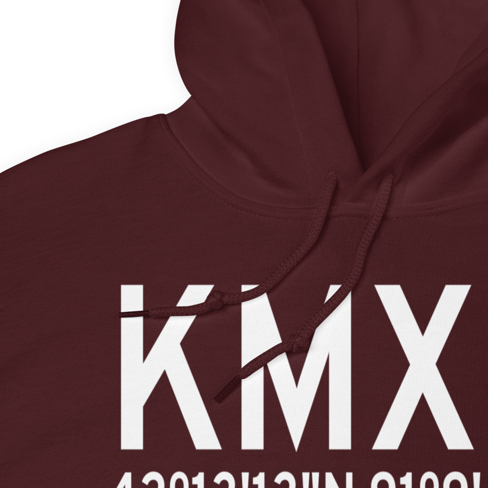 Monticello Regional Airport (KMXO) ICAO Hoodie Sweatshirt 