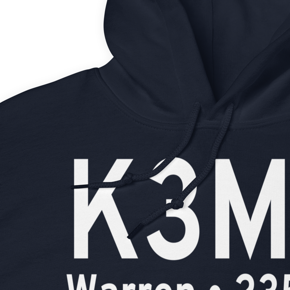 Warren Municipal Airport (K3M9) ICAO Hoodie Sweatshirt 