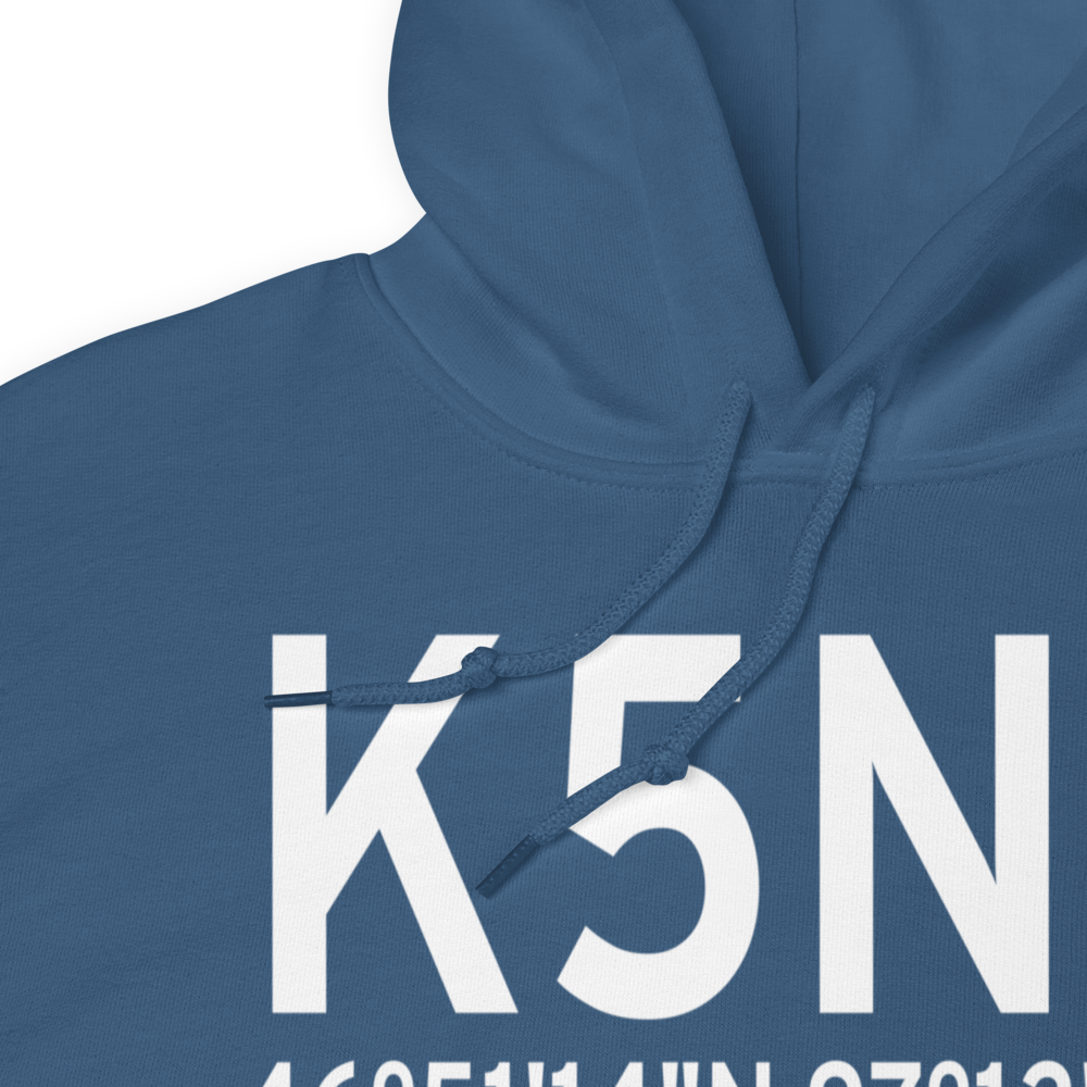 Casselton Robert Miller Regional Airport (K5N8) ICAO Hoodie Sweatshirt 