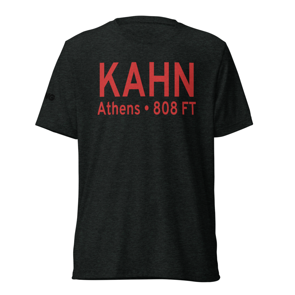 Athens Ben Epps Airport (KAHN) ICAO Tri-blend T-Shirt 