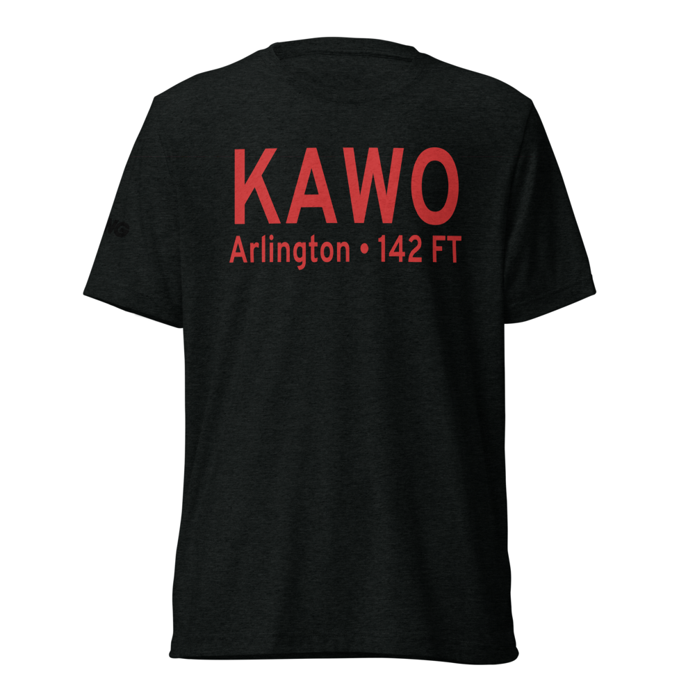 Arlington Municipal Airport (KAWO) ICAO Tri-blend T-Shirt 