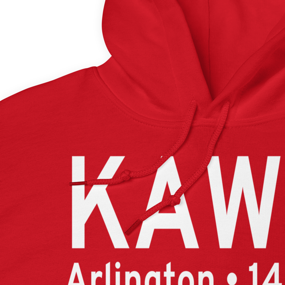 Arlington Municipal Airport (KAWO) ICAO Hoodie Sweatshirt 