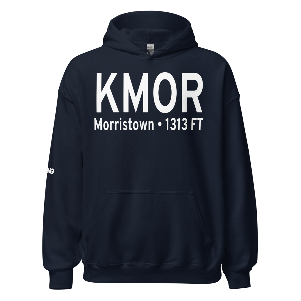Moore Murrell Airport (KMOR) ICAO Hoodie Sweatshirt 