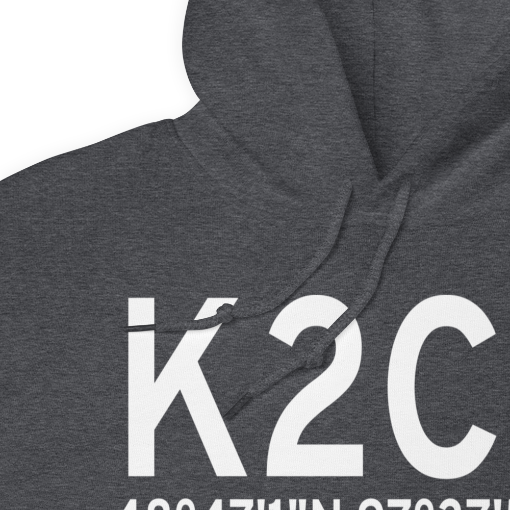 Cavalier Municipal Airport (K2C8) ICAO Hoodie Sweatshirt 