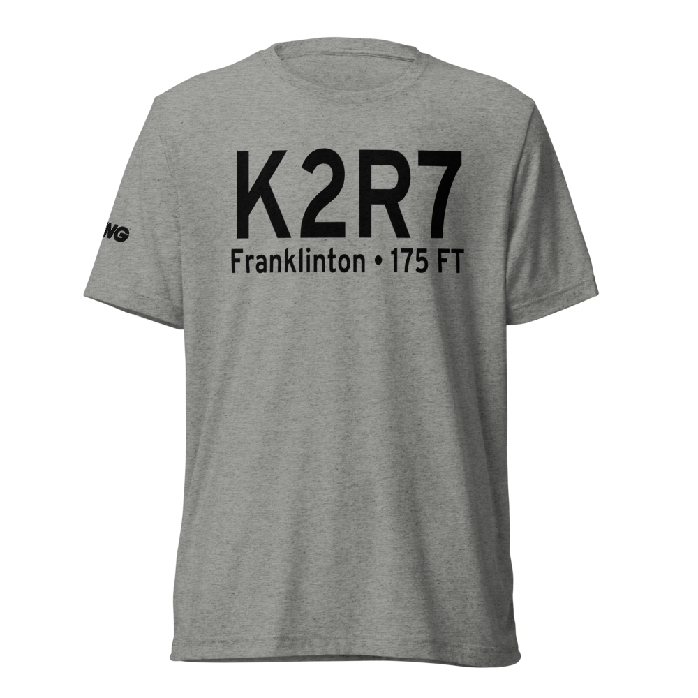 Franklinton Airport (K2R7) ICAO Tri-blend T-Shirt 