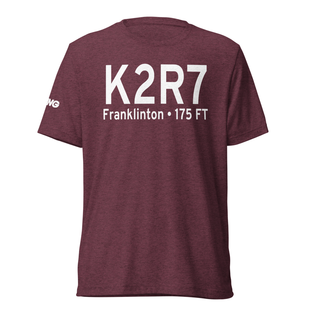 Franklinton Airport (K2R7) ICAO Tri-blend T-Shirt 