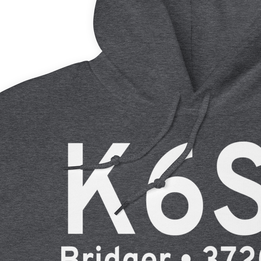 Bridger Municipal Airport (K6S1) ICAO Hoodie Sweatshirt 