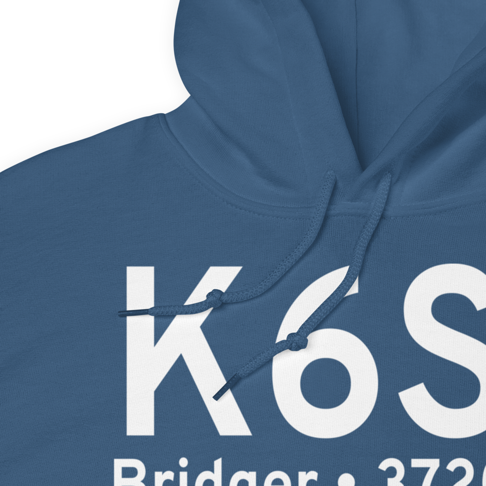 Bridger Municipal Airport (K6S1) ICAO Hoodie Sweatshirt 