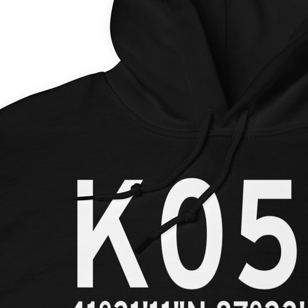 Griffith-Merrillville Airport (K05C) ICAO Hoodie Sweatshirt 