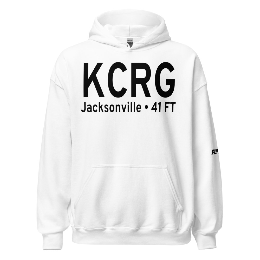 Jacksonville Executive at Craig Airport (KCRG) ICAO Hoodie Sweatshirt 