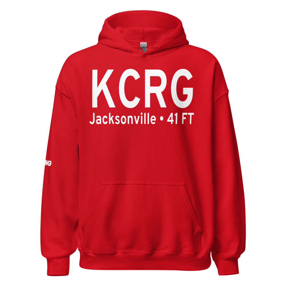 Jacksonville Executive at Craig Airport (KCRG) ICAO Hoodie Sweatshirt 