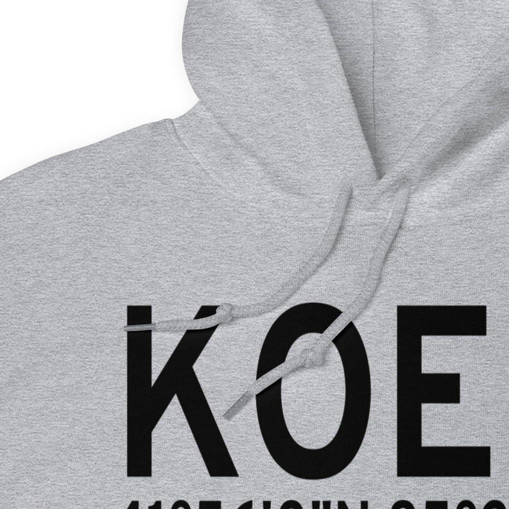 Branch County Memorial Airport (KOEB) ICAO Hoodie Sweatshirt 