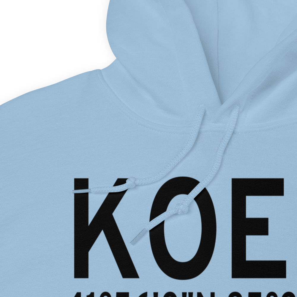 Branch County Memorial Airport (KOEB) ICAO Hoodie Sweatshirt 