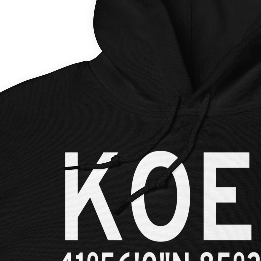 Branch County Memorial Airport (KOEB) ICAO Hoodie Sweatshirt 