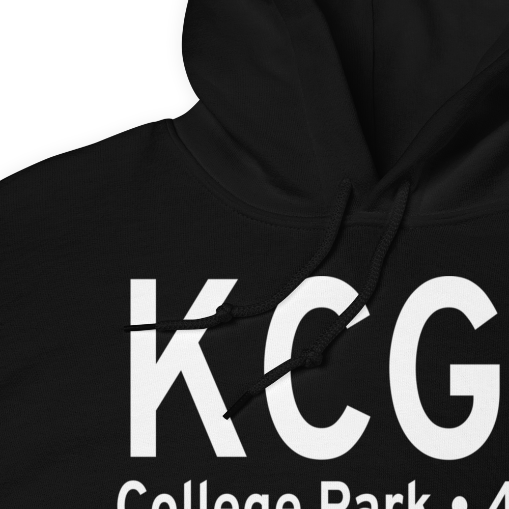 College Park Airport (KCGS) ICAO Hoodie Sweatshirt 