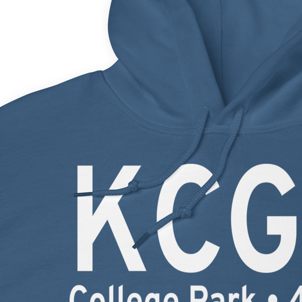 College Park Airport (KCGS) ICAO Hoodie Sweatshirt 