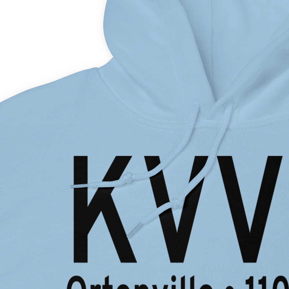 Ortonville Municipal Martinson Field (KVVV) ICAO Hoodie Sweatshirt 