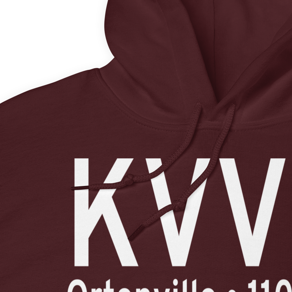 Ortonville Municipal Martinson Field (KVVV) ICAO Hoodie Sweatshirt 