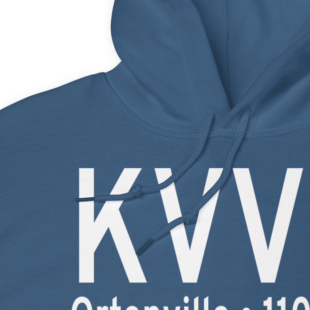 Ortonville Municipal Martinson Field (KVVV) ICAO Hoodie Sweatshirt 