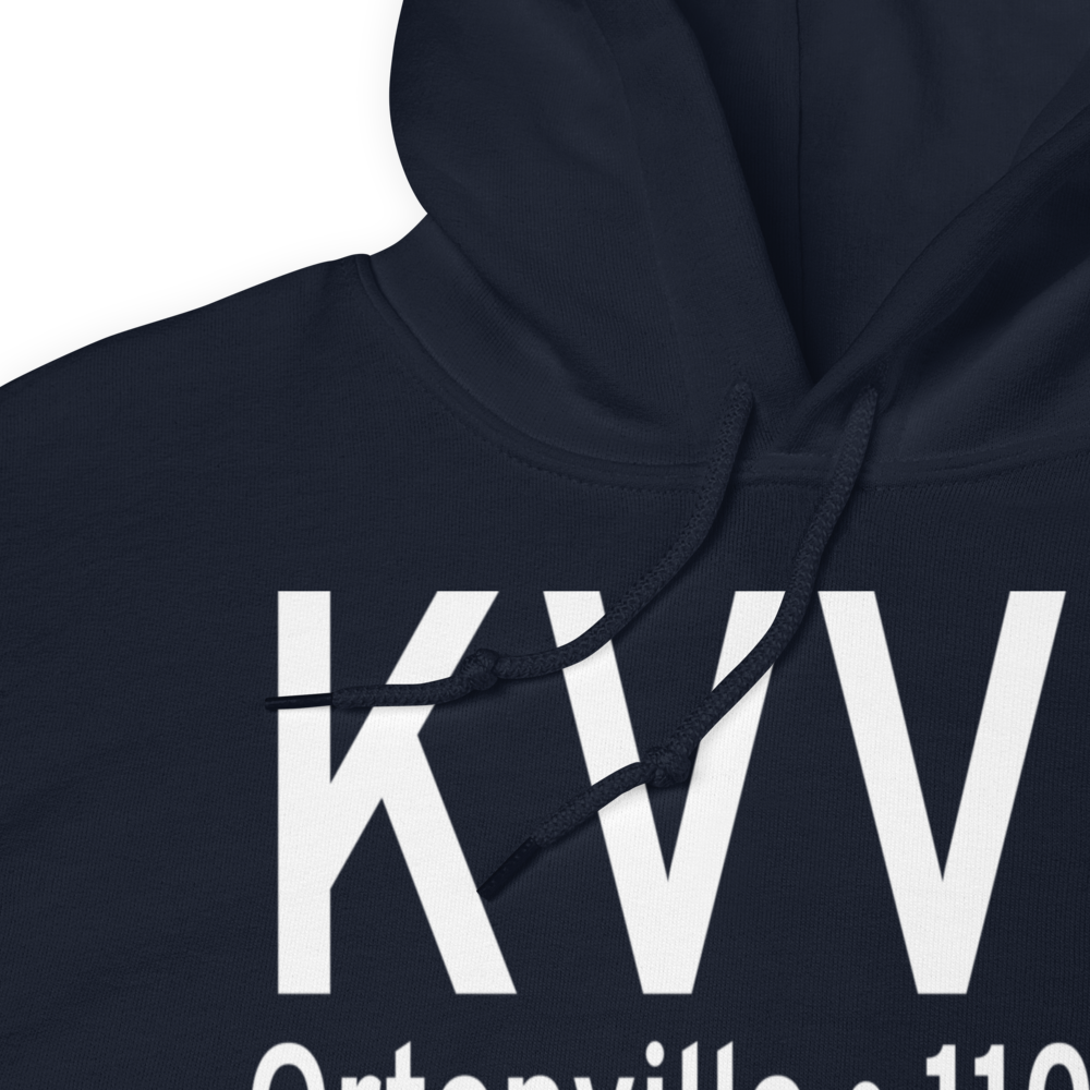 Ortonville Municipal Martinson Field (KVVV) ICAO Hoodie Sweatshirt 