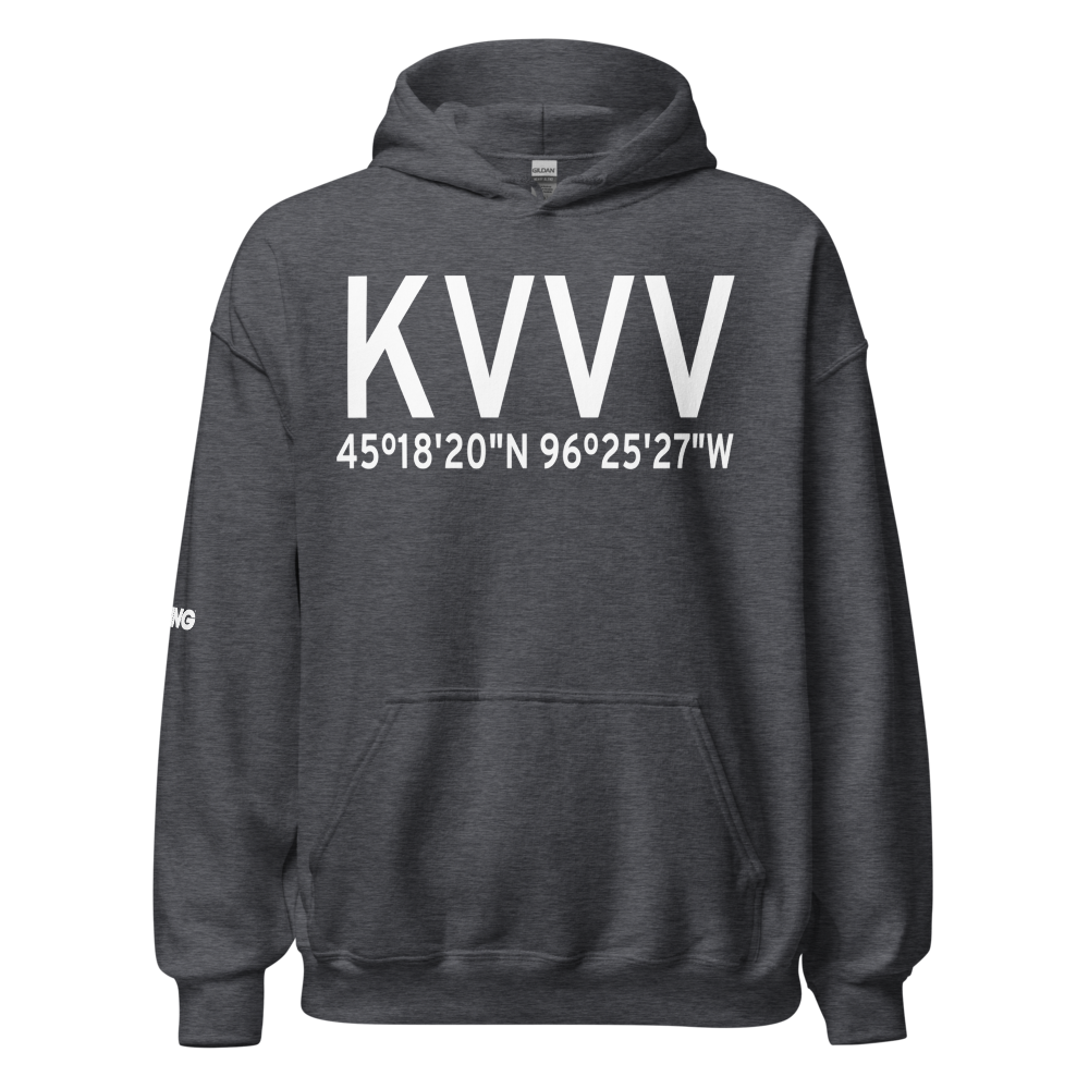 Ortonville Municipal Martinson Field (KVVV) ICAO Hoodie Sweatshirt 