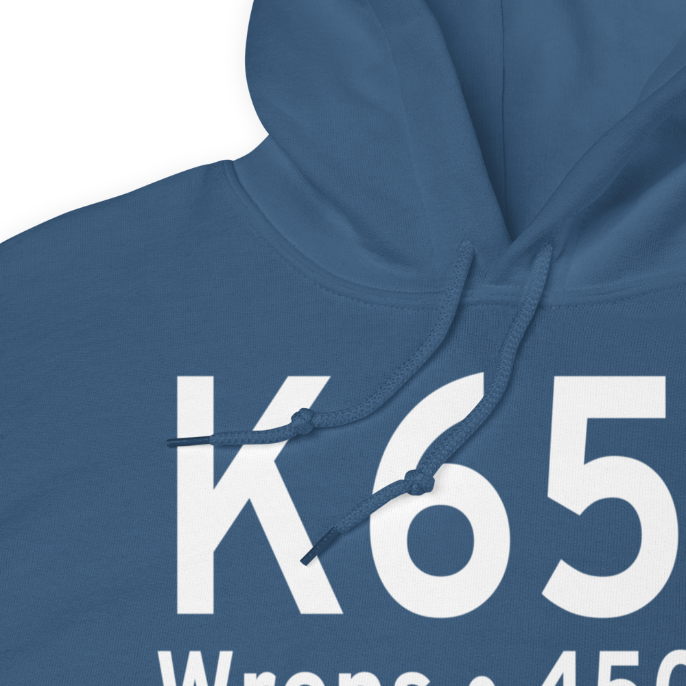 Wrens Memorial Airport (K65J) ICAO Hoodie Sweatshirt 