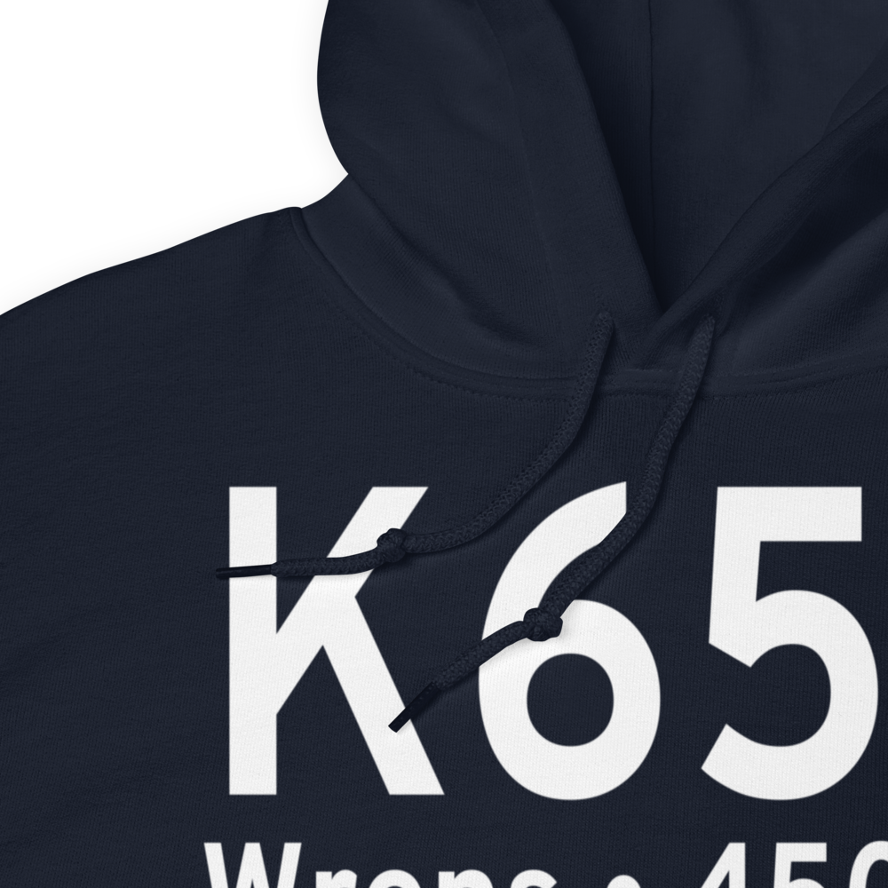 Wrens Memorial Airport (K65J) ICAO Hoodie Sweatshirt 