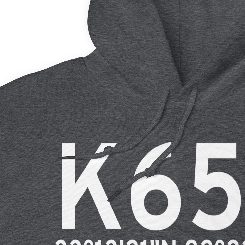 Wrens Memorial Airport (K65J) ICAO Hoodie Sweatshirt 