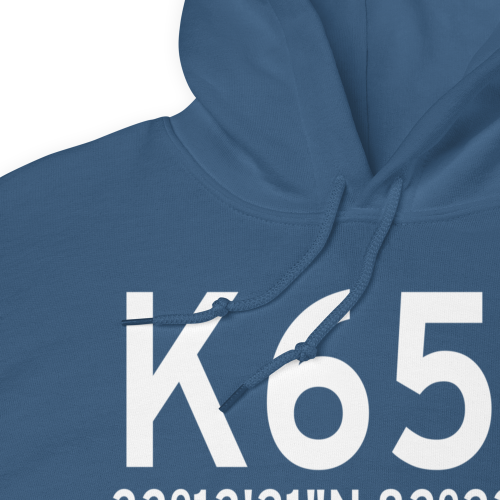 Wrens Memorial Airport (K65J) ICAO Hoodie Sweatshirt 